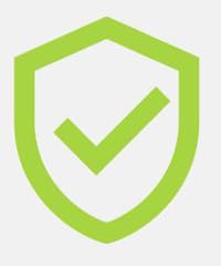 Icon of a security shield with a check on it to display that a Self-Directed Roth IRA LLC has superior liability protection.